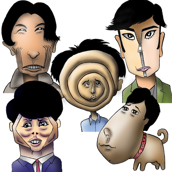 有名人の似顔絵