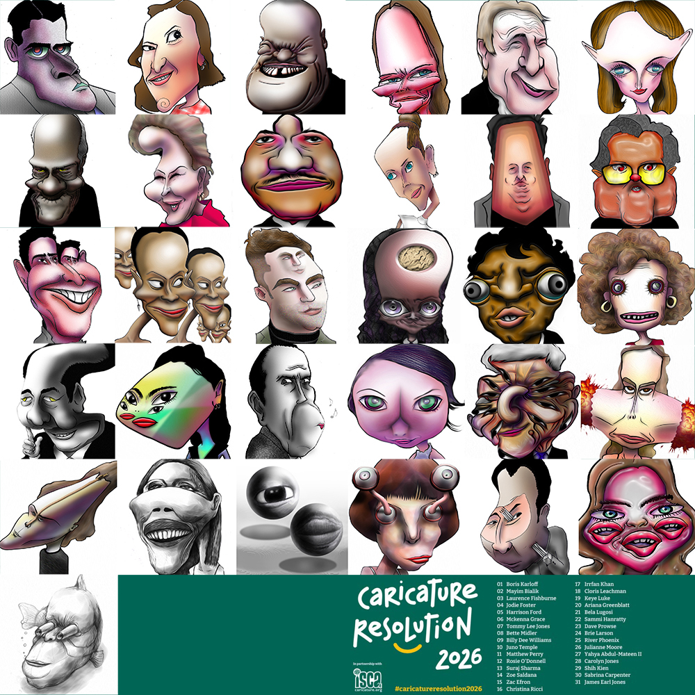 有名人の似顔絵