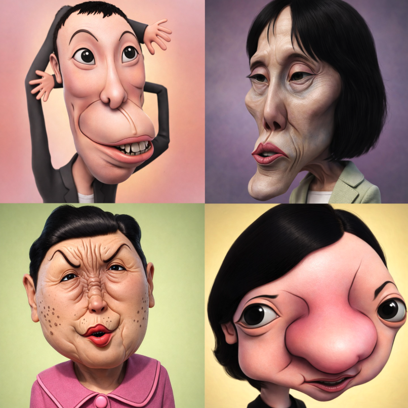 有名人の似顔絵