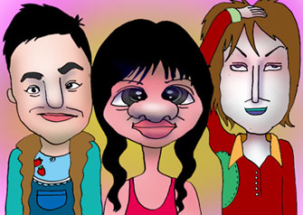 有名人の似顔絵