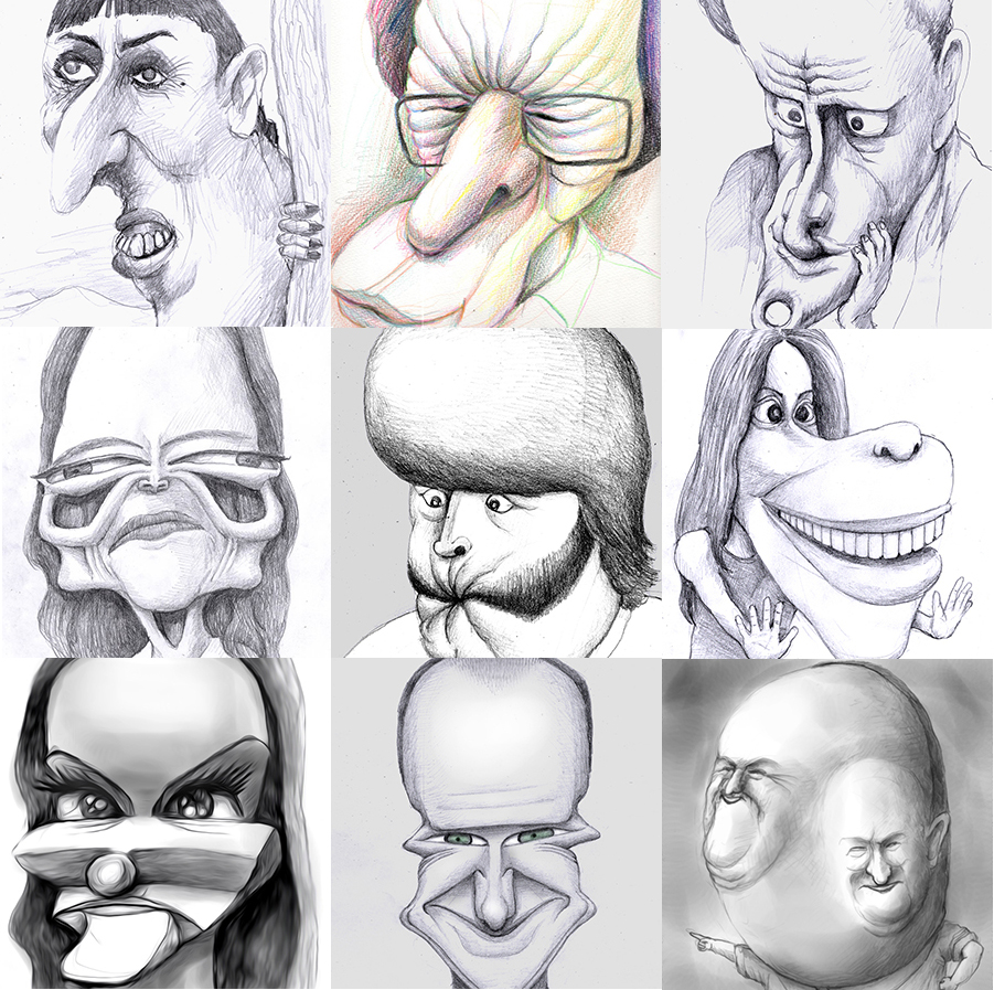 有名人の似顔絵