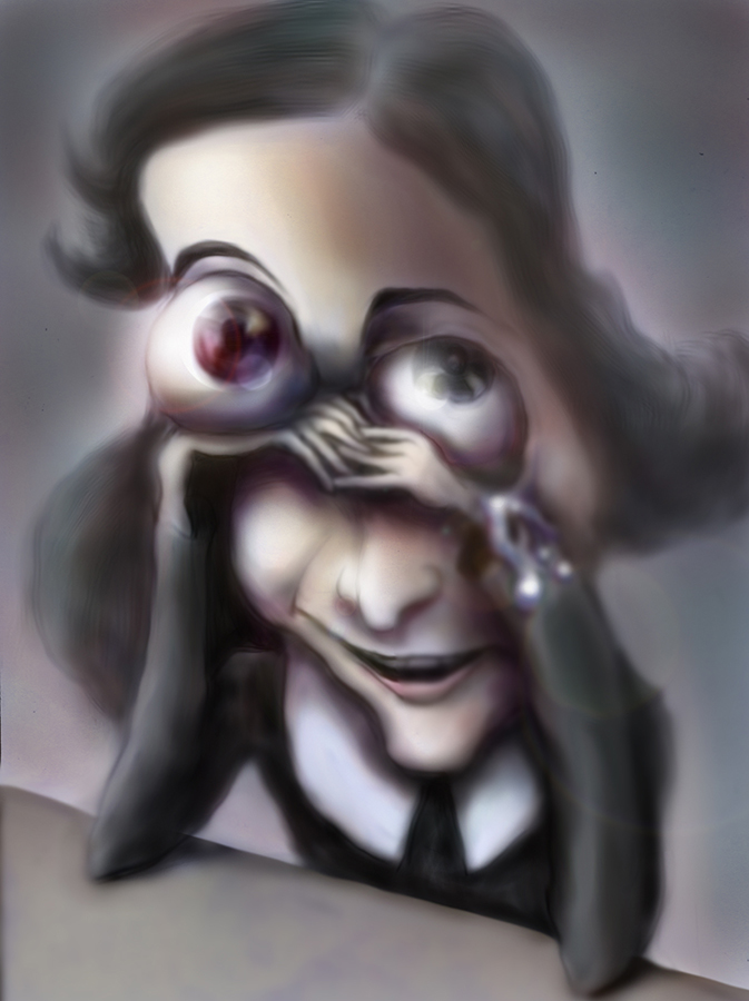 Annelies Frankの似顔絵