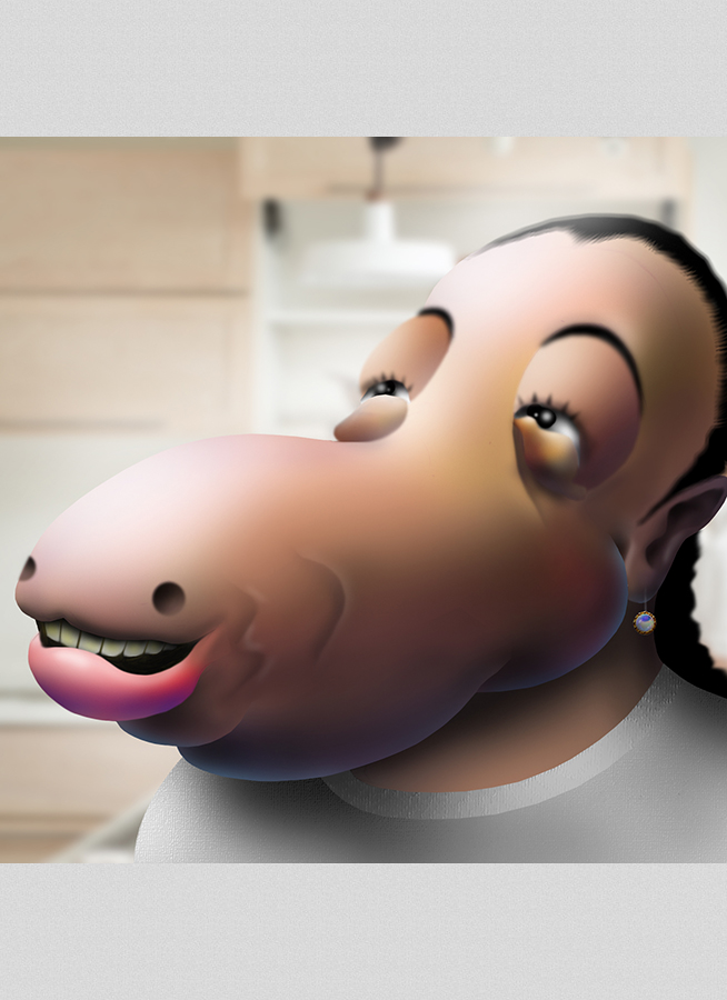 いとうあさこの似顔絵