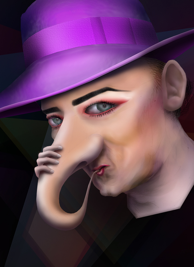 Boy Georgeの似顔絵