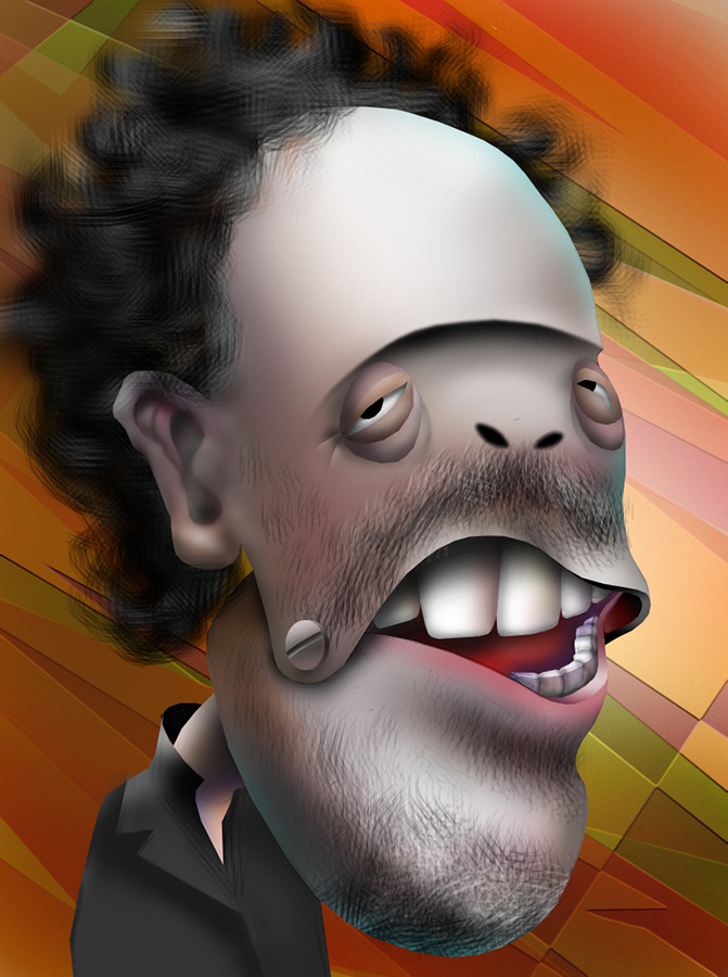 Tim Burtonの似顔絵