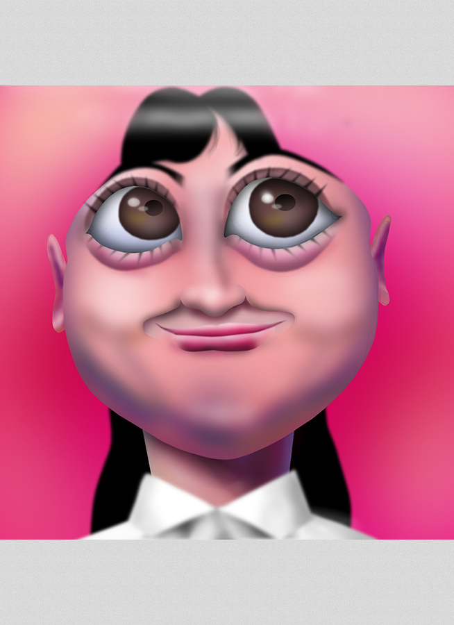 橋本環奈の似顔絵