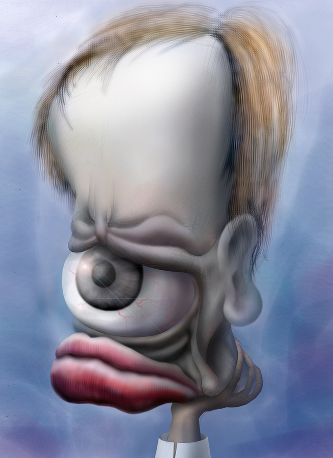 Klaus Kinskiの似顔絵