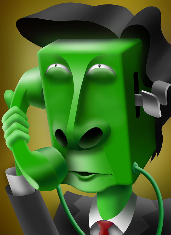 小泉純一郎の似顔絵