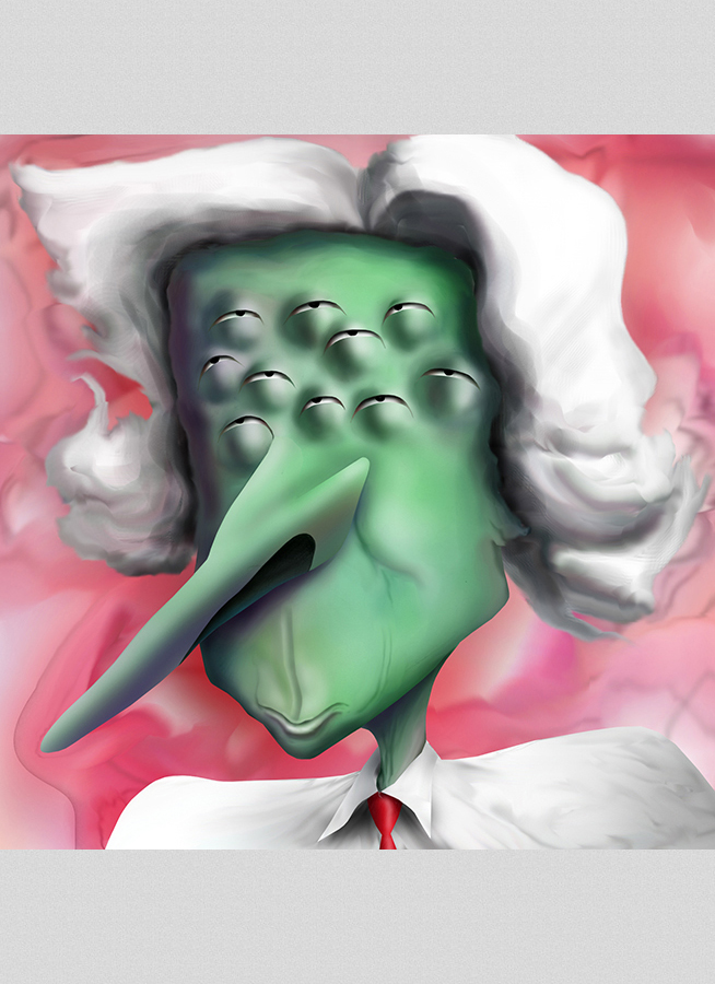 小泉純一郎の似顔絵