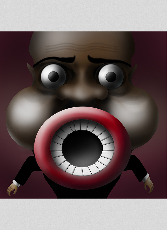 Louis Armstrongの似顔絵