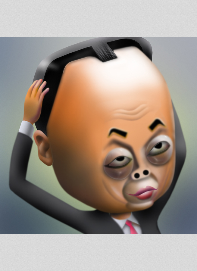 丸山達也の似顔絵