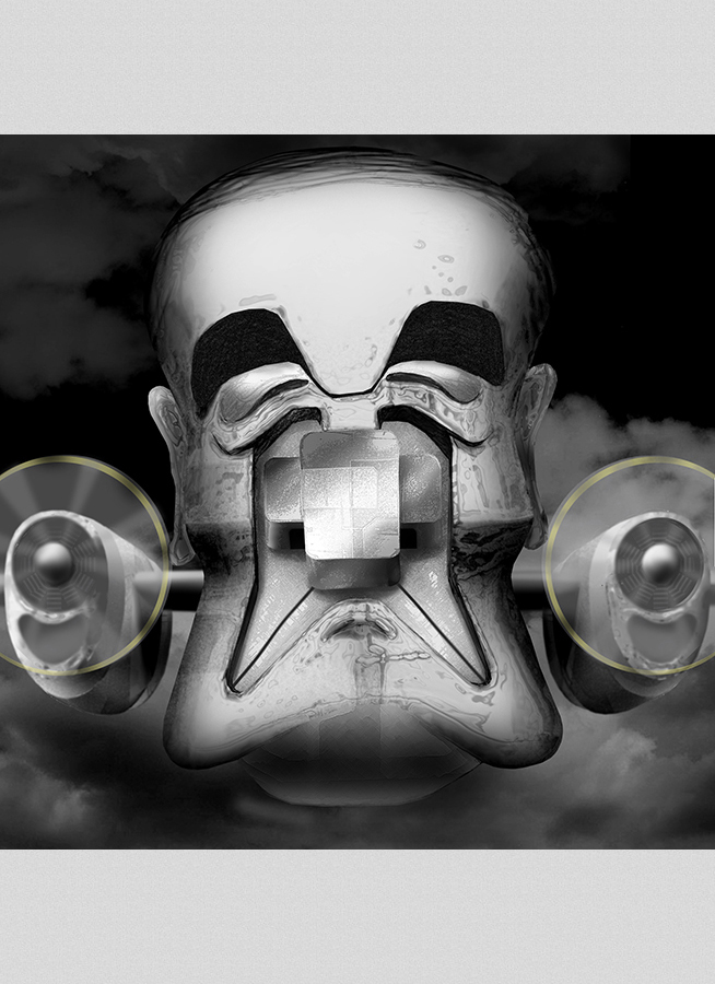 中曽根康弘の似顔絵