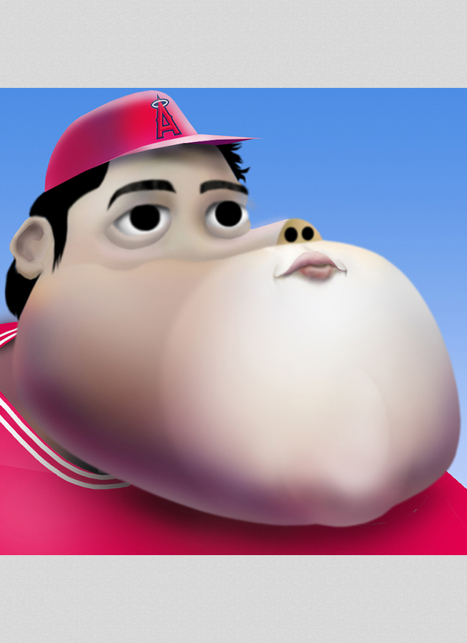 大谷翔平の似顔絵