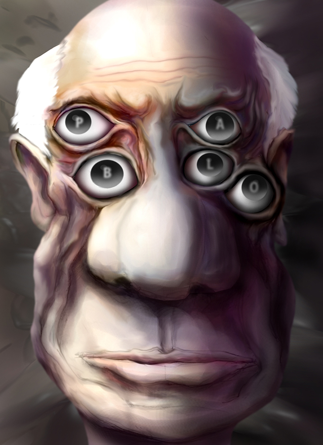 Pablo Picassoの似顔絵