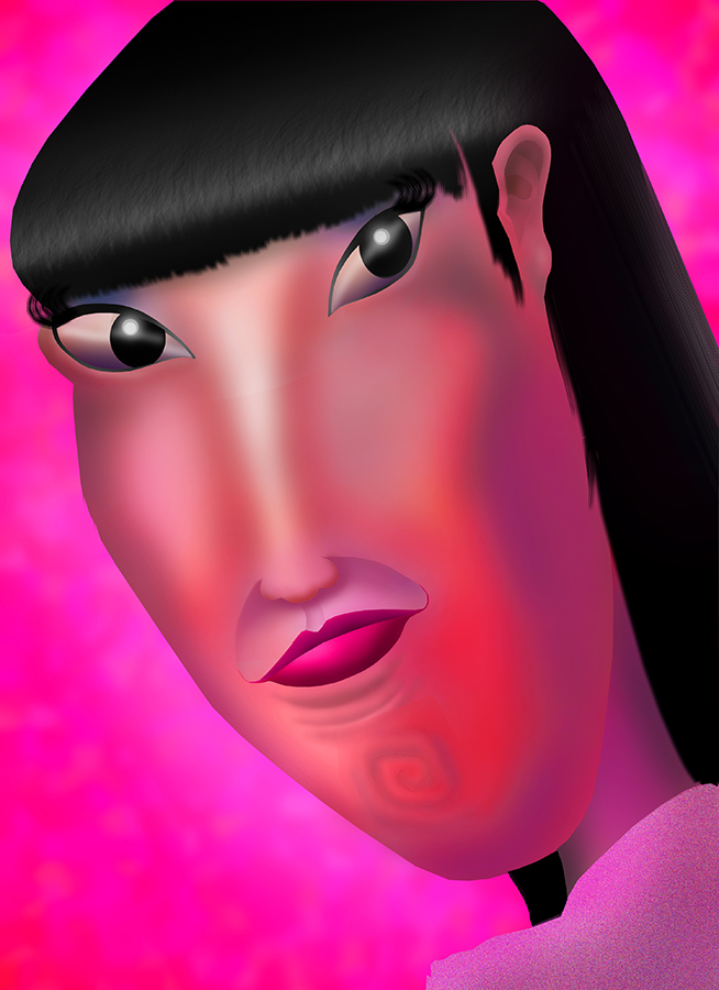 松任谷由実の似顔絵